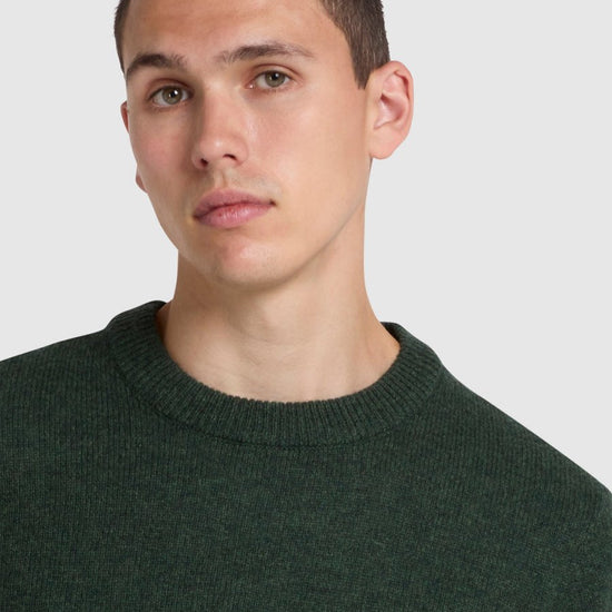 Birchall Crew Neck Lambswool Sweater - RUTHERFORD & Co