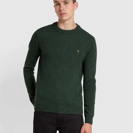 Birchall Crew Neck Lambswool Sweater - RUTHERFORD & Co