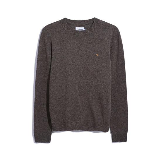 Birchall Crew Neck Lambswool Sweater - RUTHERFORD & Co