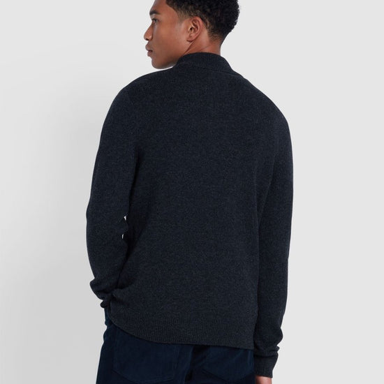 Birchall Quarter Zip Lambswool Jumper - RUTHERFORD & Co