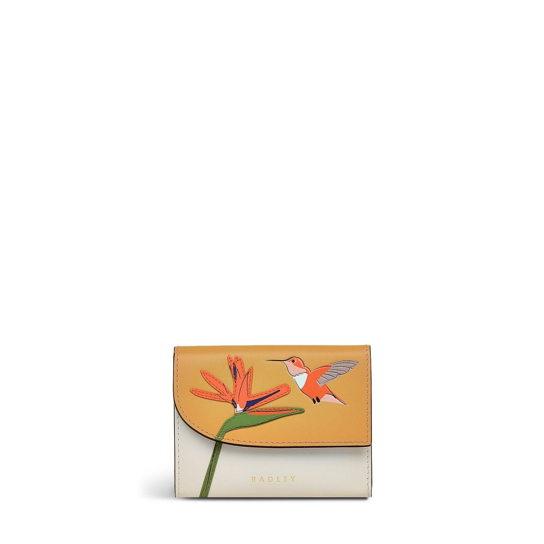 Bird Of Paradise Chalk Small Trifold Purse - RUTHERFORD & Co