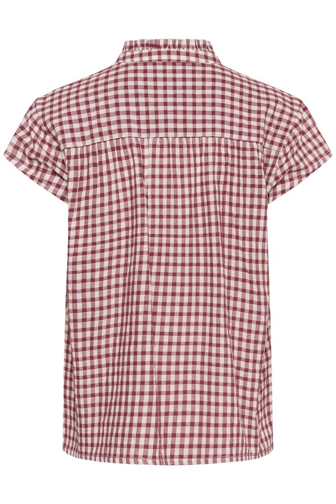 BjankaPW Blouse - Burnt Russet Check - RUTHERFORD & Co