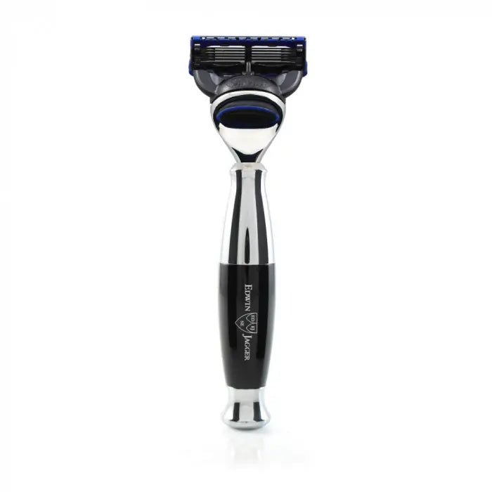 Black & Chrome Fusion Razor - RUTHERFORD & Co