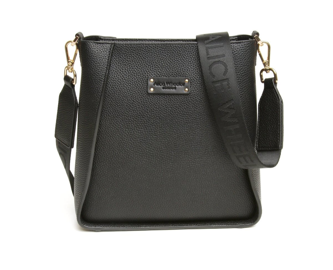 Black - Kensington Cross Body Bag - RUTHERFORD & Co