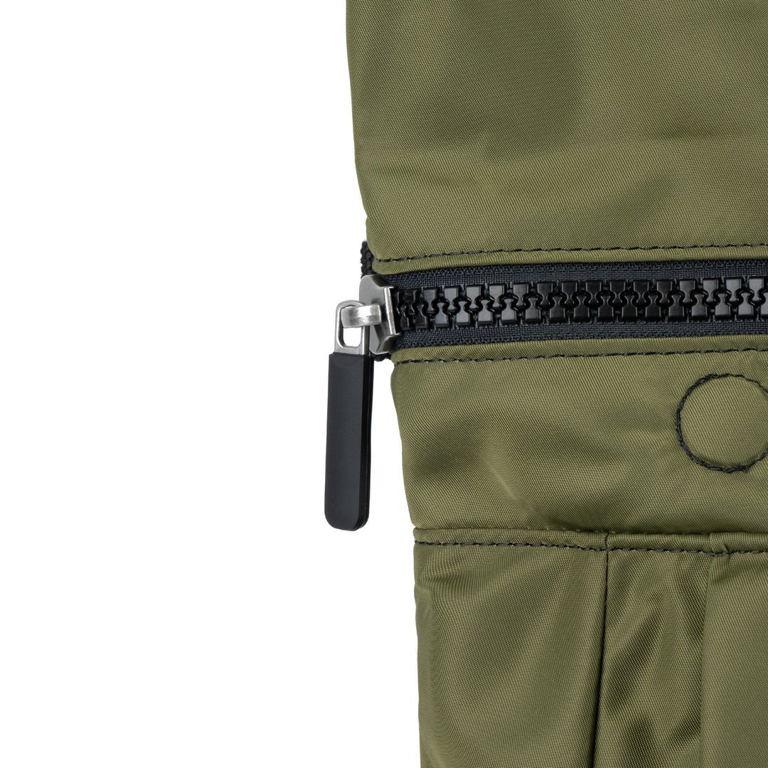 Black Label Camden J Recycled Nylon/MILITARY/MEDIUM - RUTHERFORD & Co