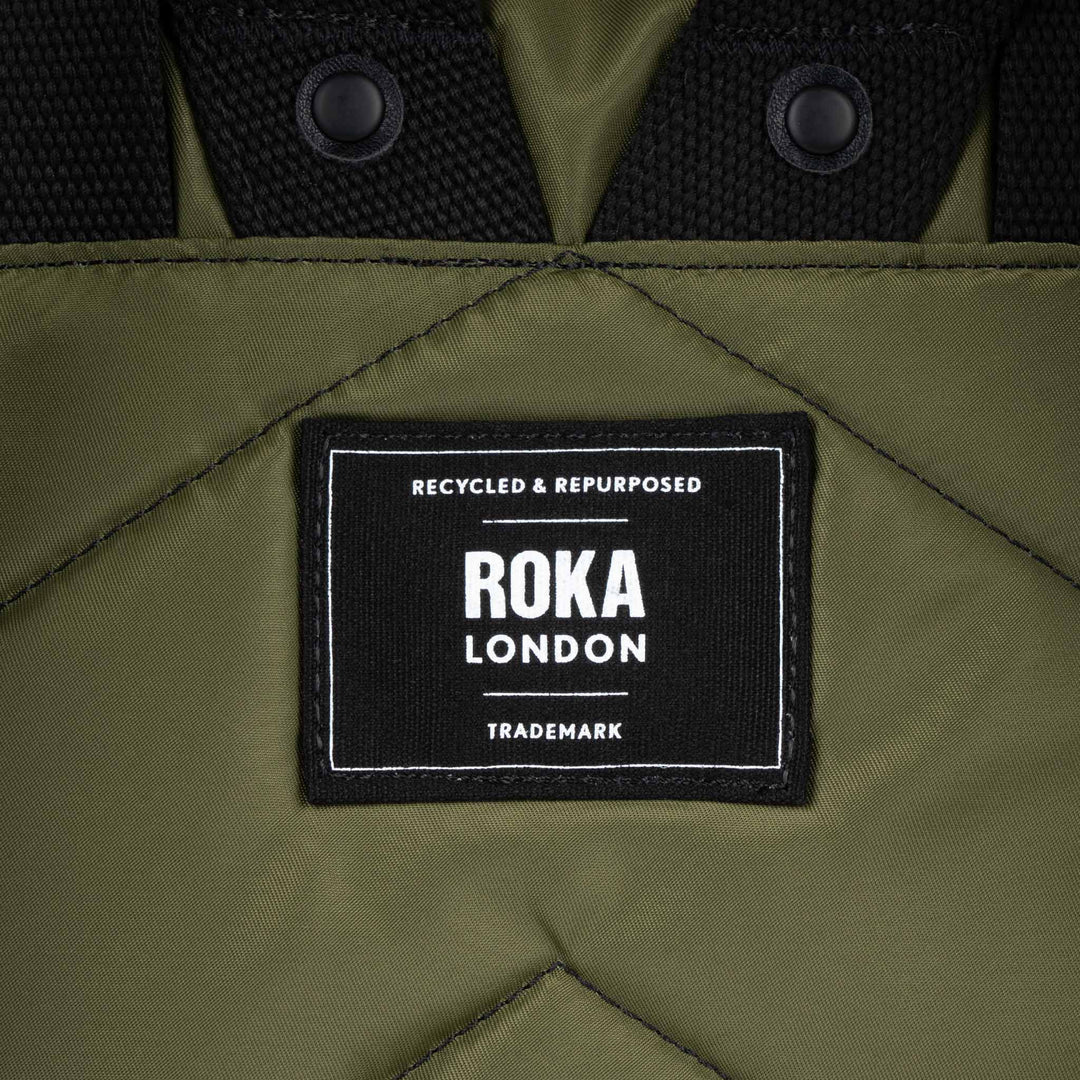 Black Label Camden J Recycled Nylon/MILITARY/MEDIUM - RUTHERFORD & Co