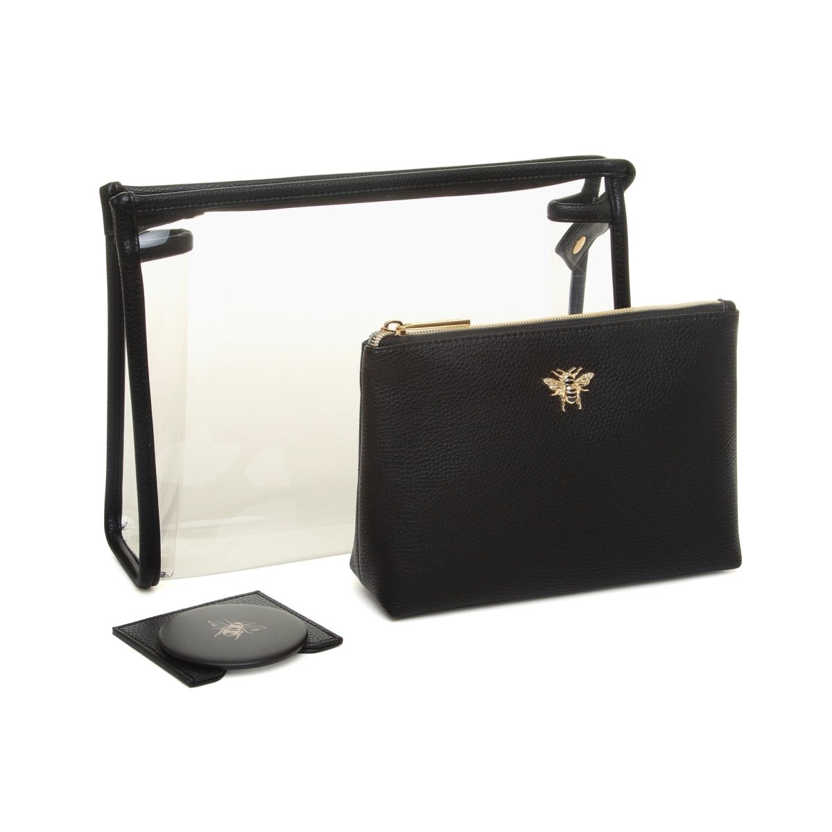 Black Luxury 3 Piece Beauty/Makeup Set - RUTHERFORD & Co