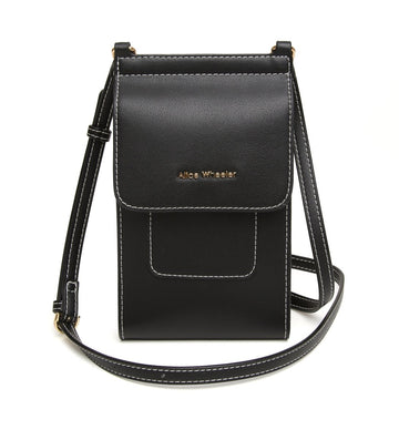 Black - Sloane Mini Bloomsbury Crossbody and Phone Bag - RUTHERFORD & Co