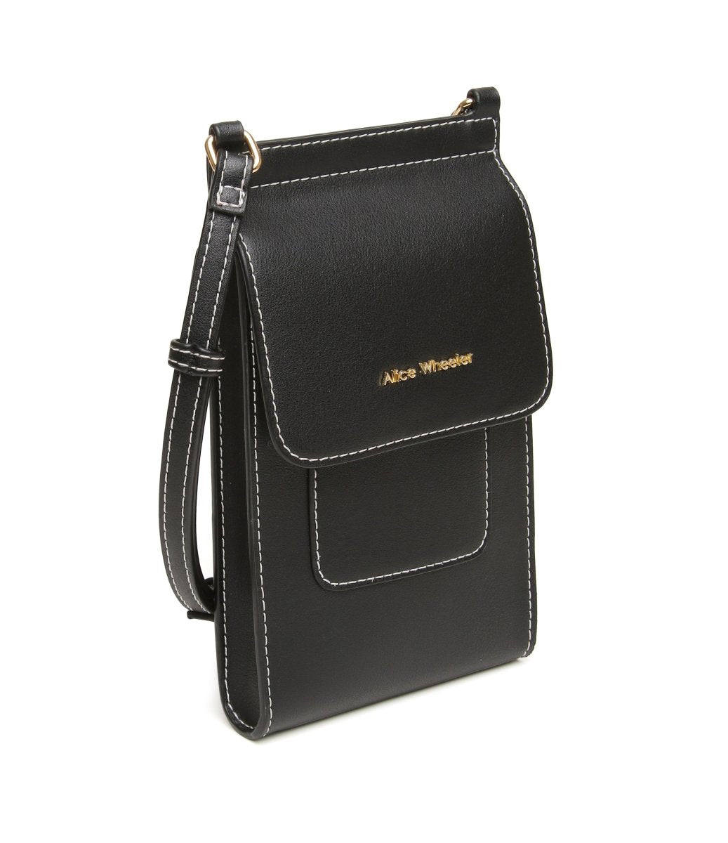 Black - Sloane Mini Bloomsbury Crossbody and Phone Bag - RUTHERFORD & Co