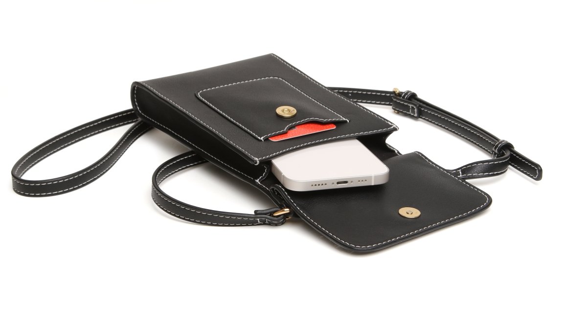 Black - Sloane Mini Bloomsbury Crossbody and Phone Bag - RUTHERFORD & Co
