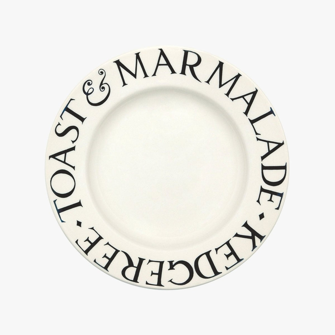 Black Toast 8 1/2" Plate - RUTHERFORD & Co