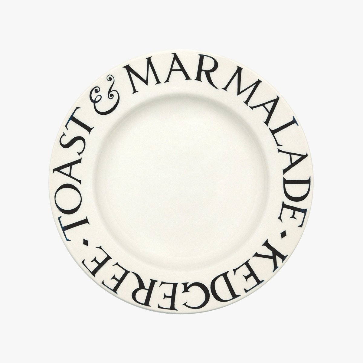 Black Toast 8 1/2" Plate - RUTHERFORD & Co