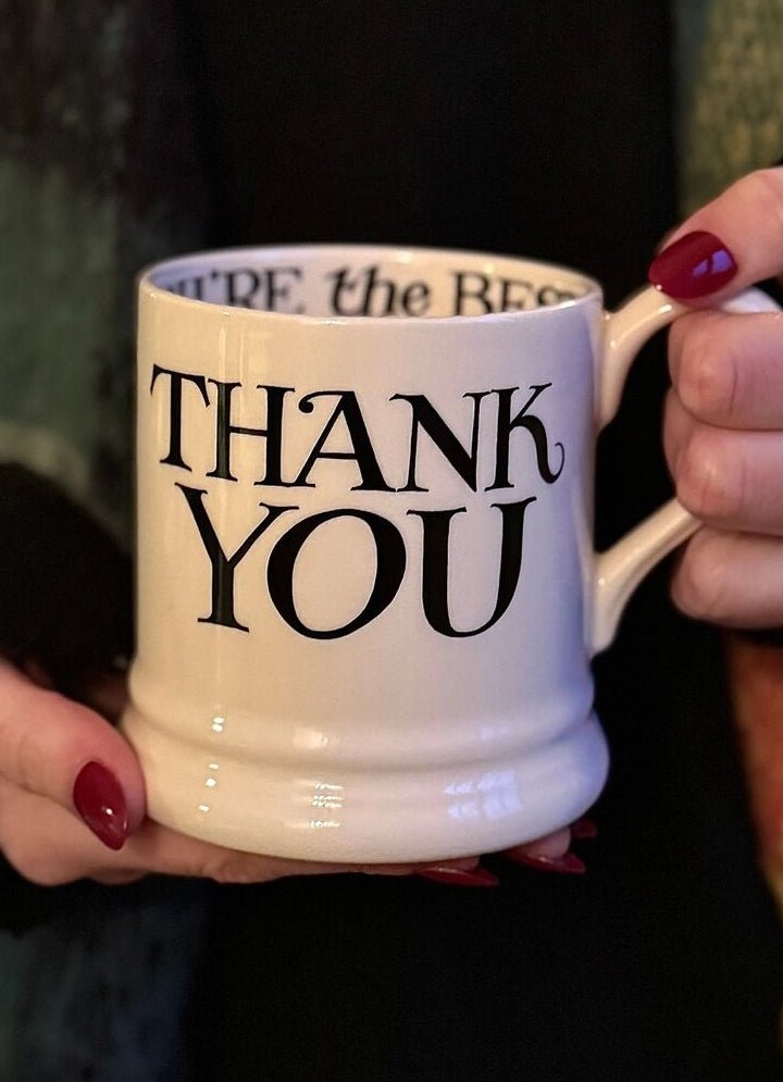 Black Toast Thank You 1/2 Pint Mug - RUTHERFORD & Co