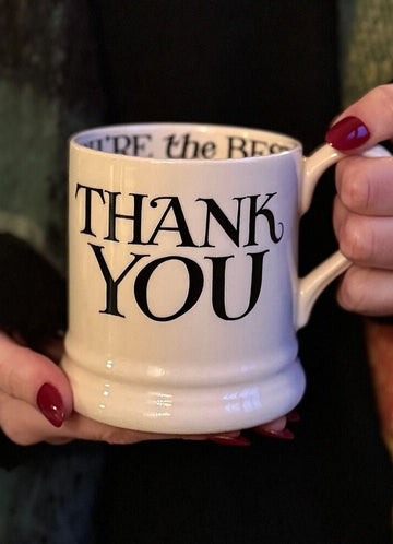 Black Toast Thank You 1/2 Pint Mug - RUTHERFORD & Co