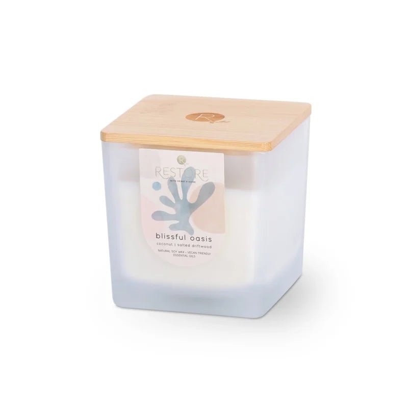 Blissful Oasis - Restore Large Candle - RUTHERFORD & Co