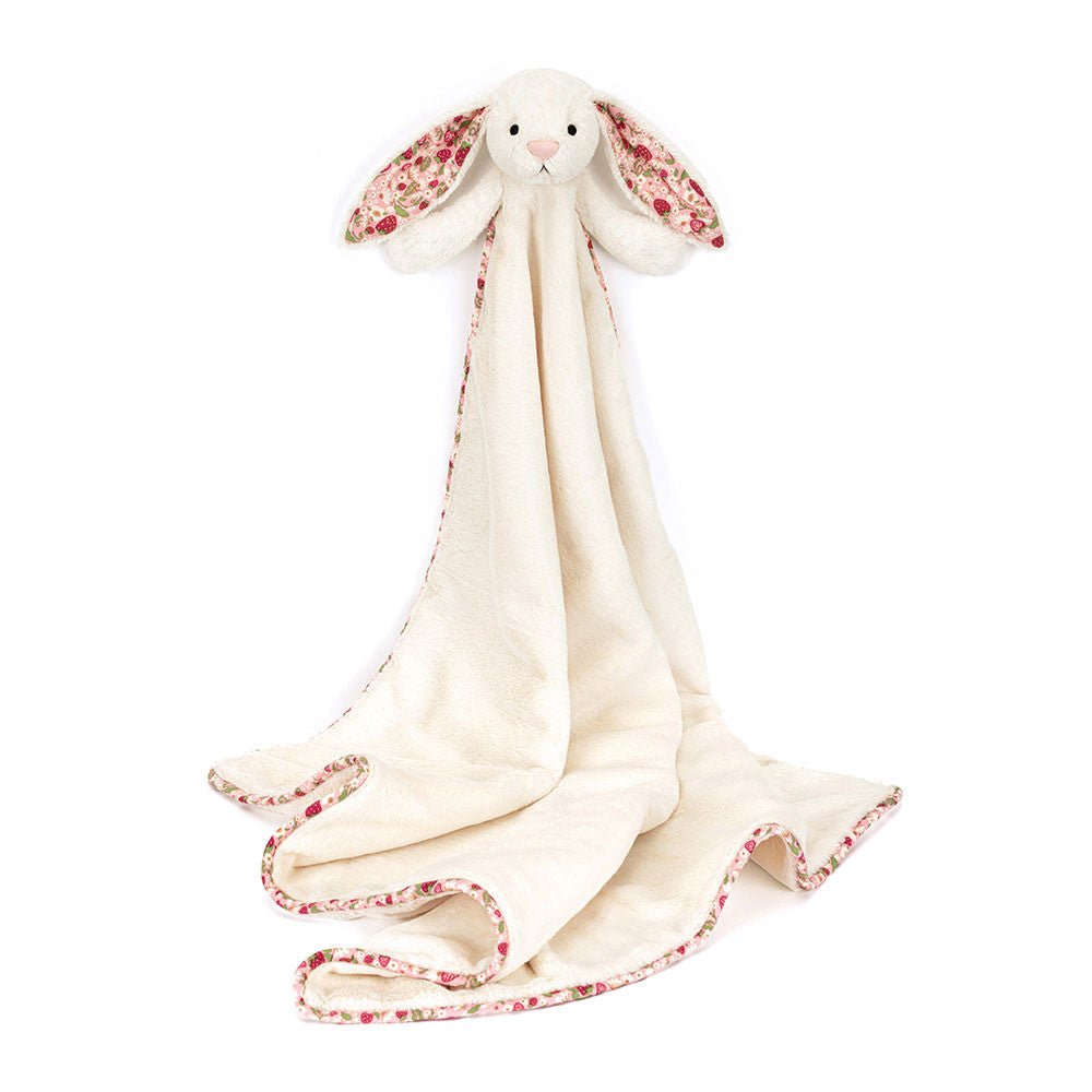 Blossom Cream Bunny 'Berry' Blankie - RUTHERFORD & Co