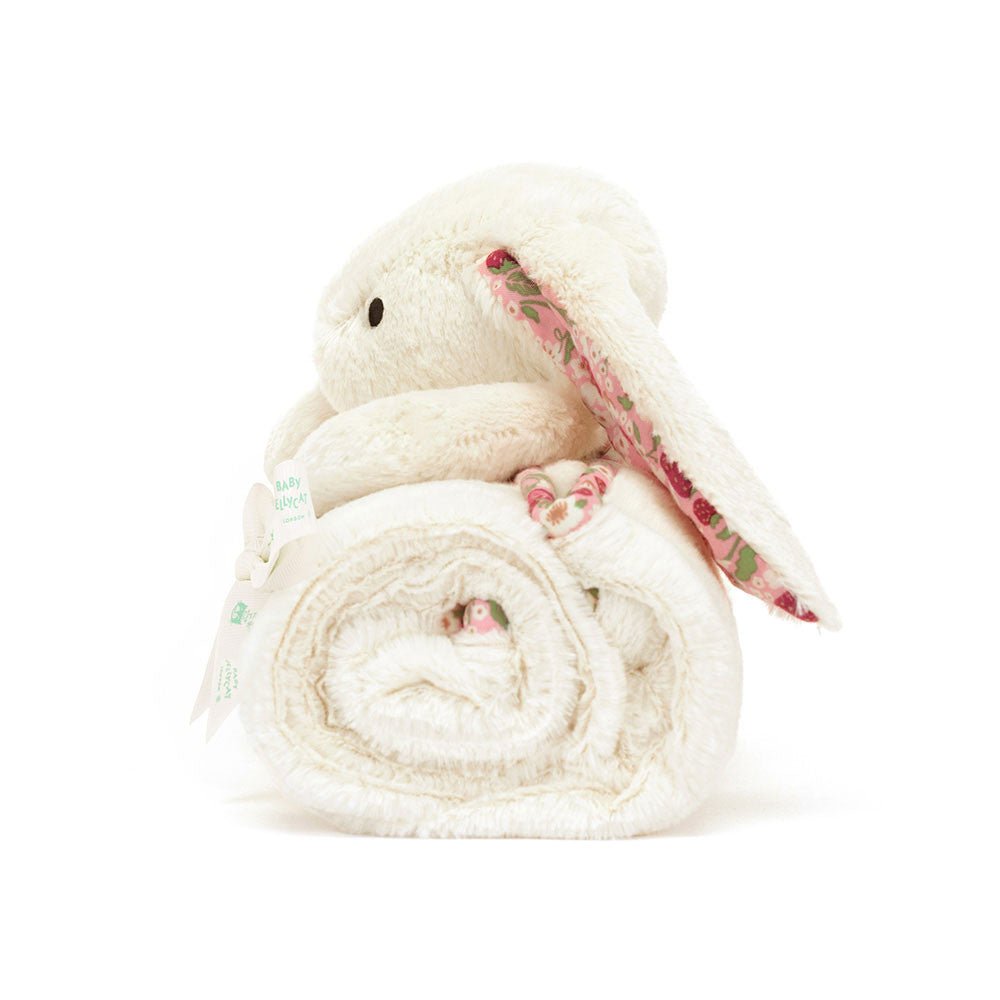 Blossom Cream Bunny 'Berry' Blankie - RUTHERFORD & Co