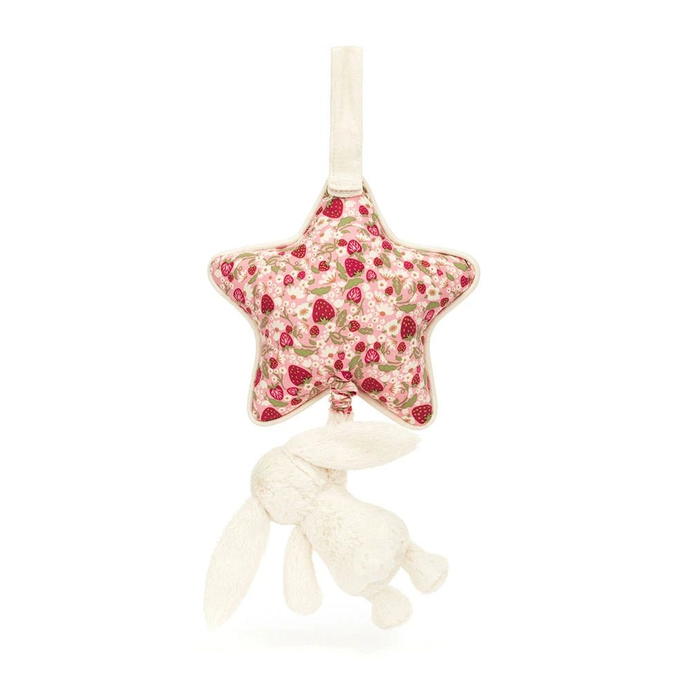 Blossom Cream Bunny 'Berry' Musical Pull - RUTHERFORD & Co