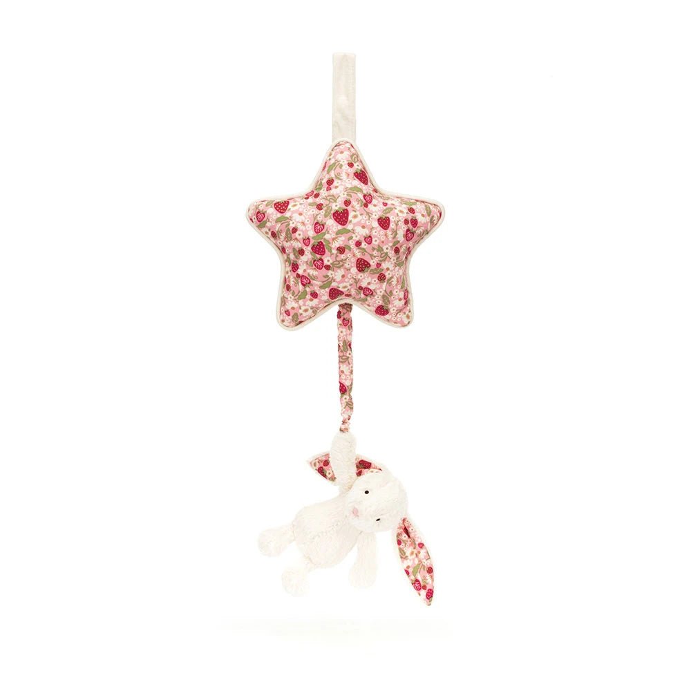Blossom Cream Bunny 'Berry' Musical Pull - RUTHERFORD & Co
