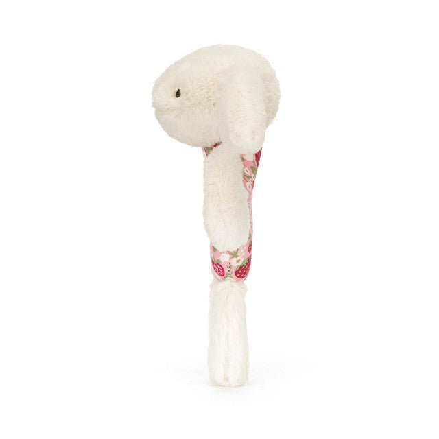 Blossom Cream Bunny 'Berry' Ring Rattle - RUTHERFORD & Co