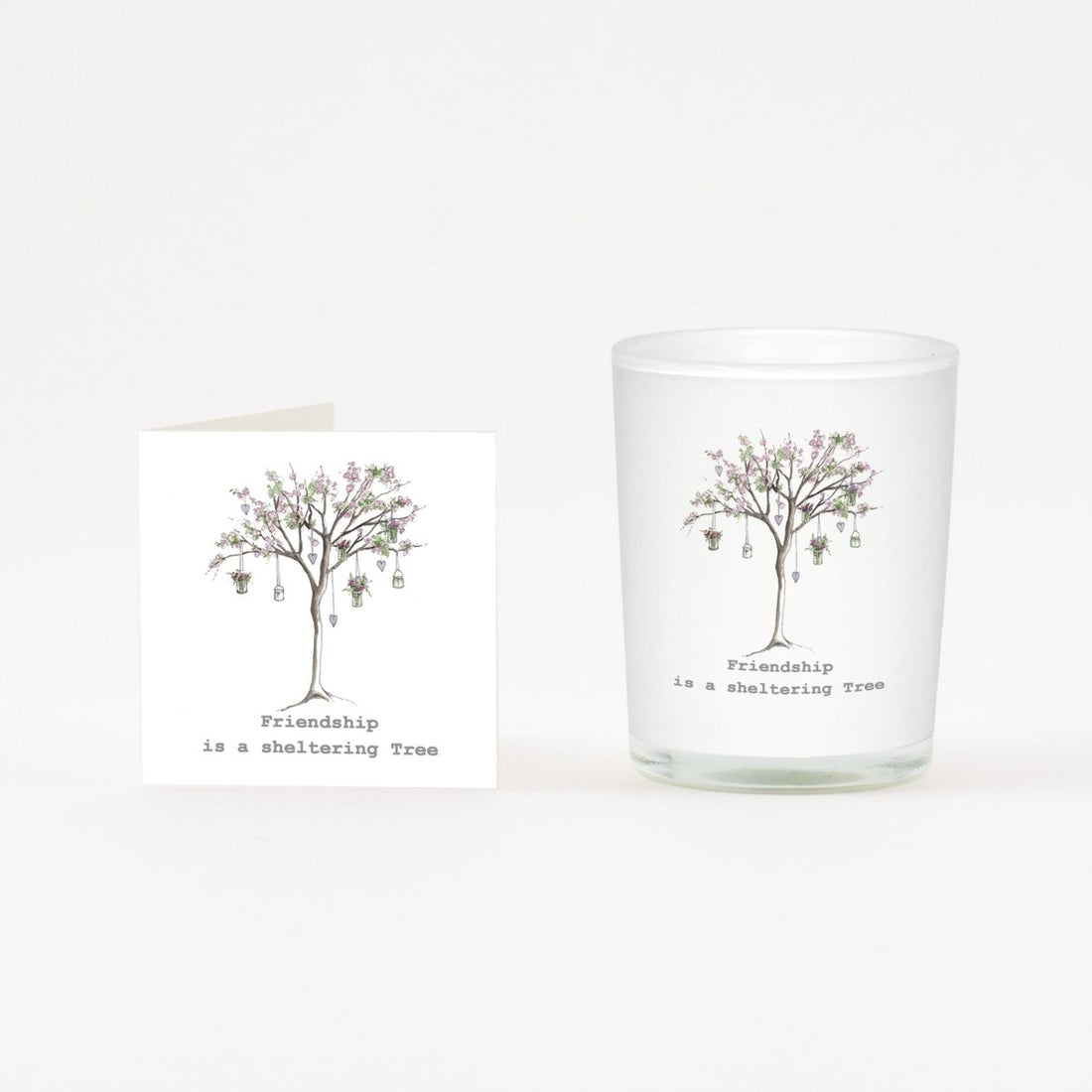 Blossom Friendship Tree Boxed Candle & Card - RUTHERFORD & Co