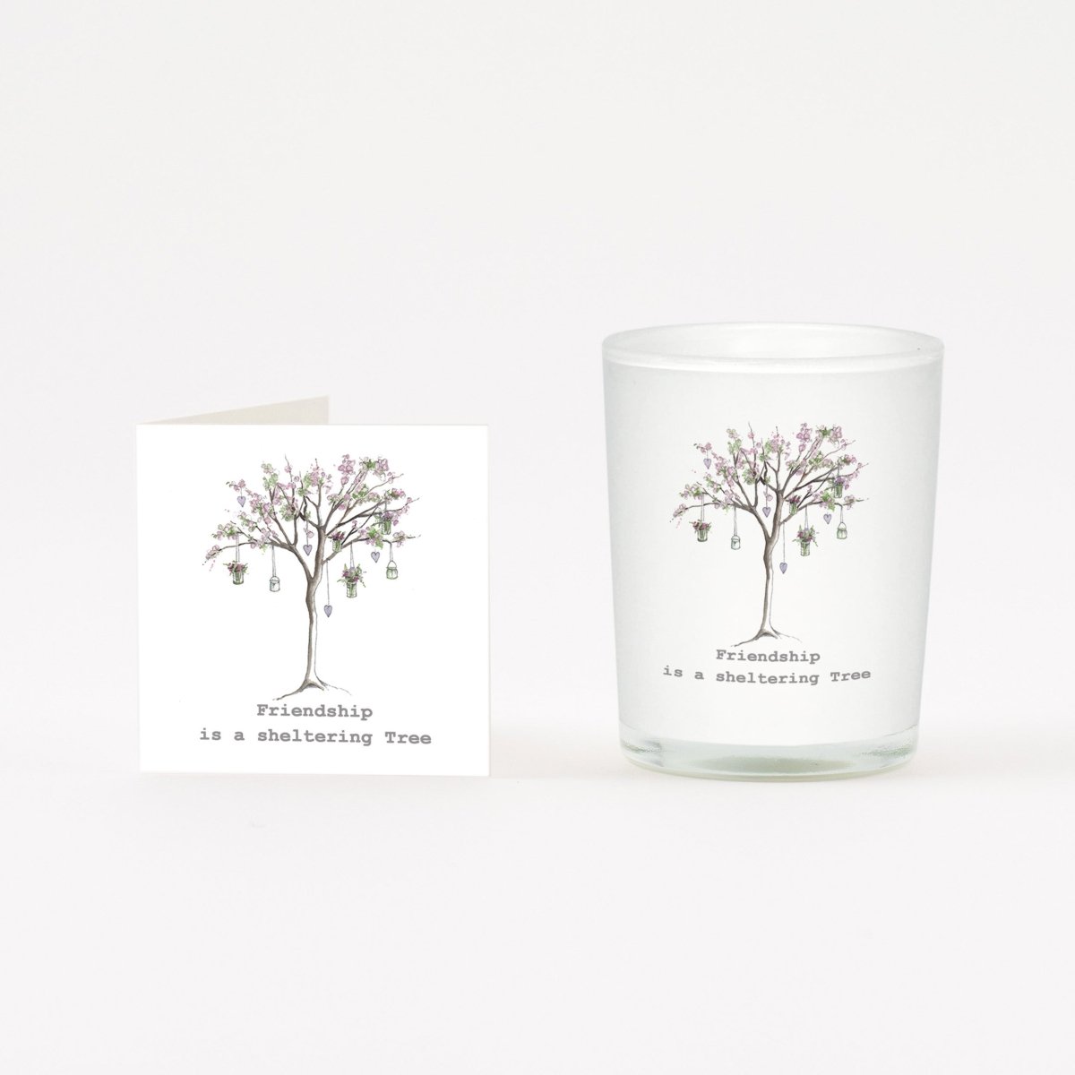 Blossom Friendship Tree Boxed Candle & Card - RUTHERFORD & Co