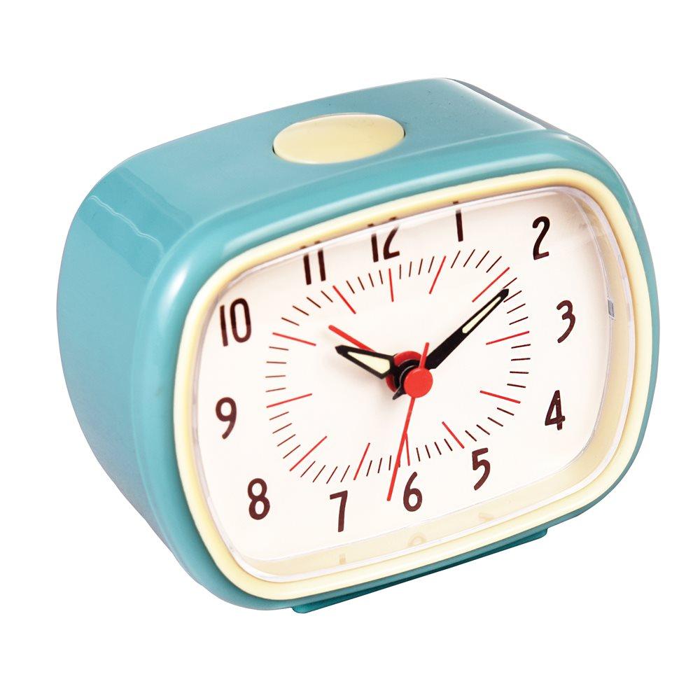 Retro alarm clock - Blue - RUTHERFORD & Co