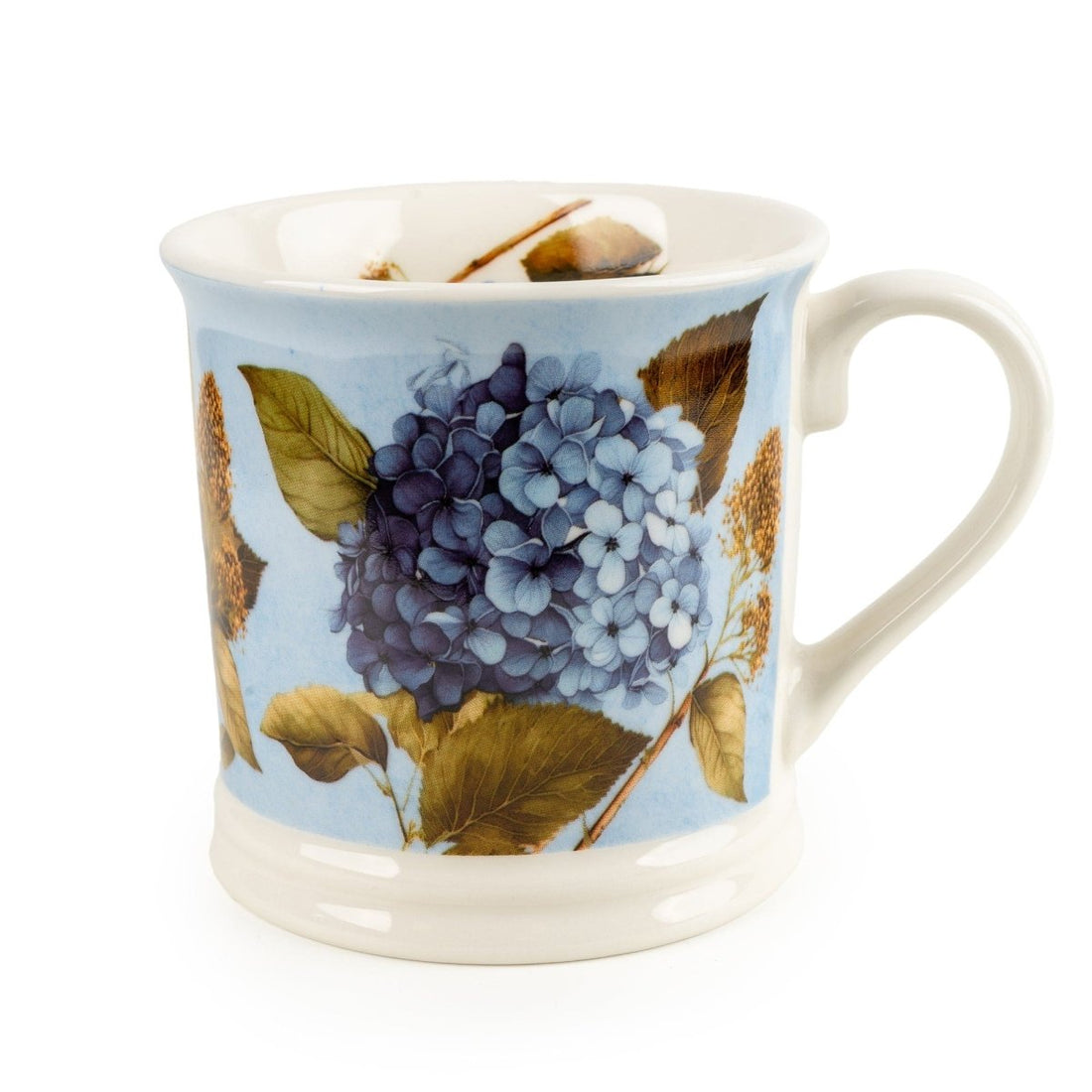 Blue Hydrangea Tankard Mug - RUTHERFORD & Co