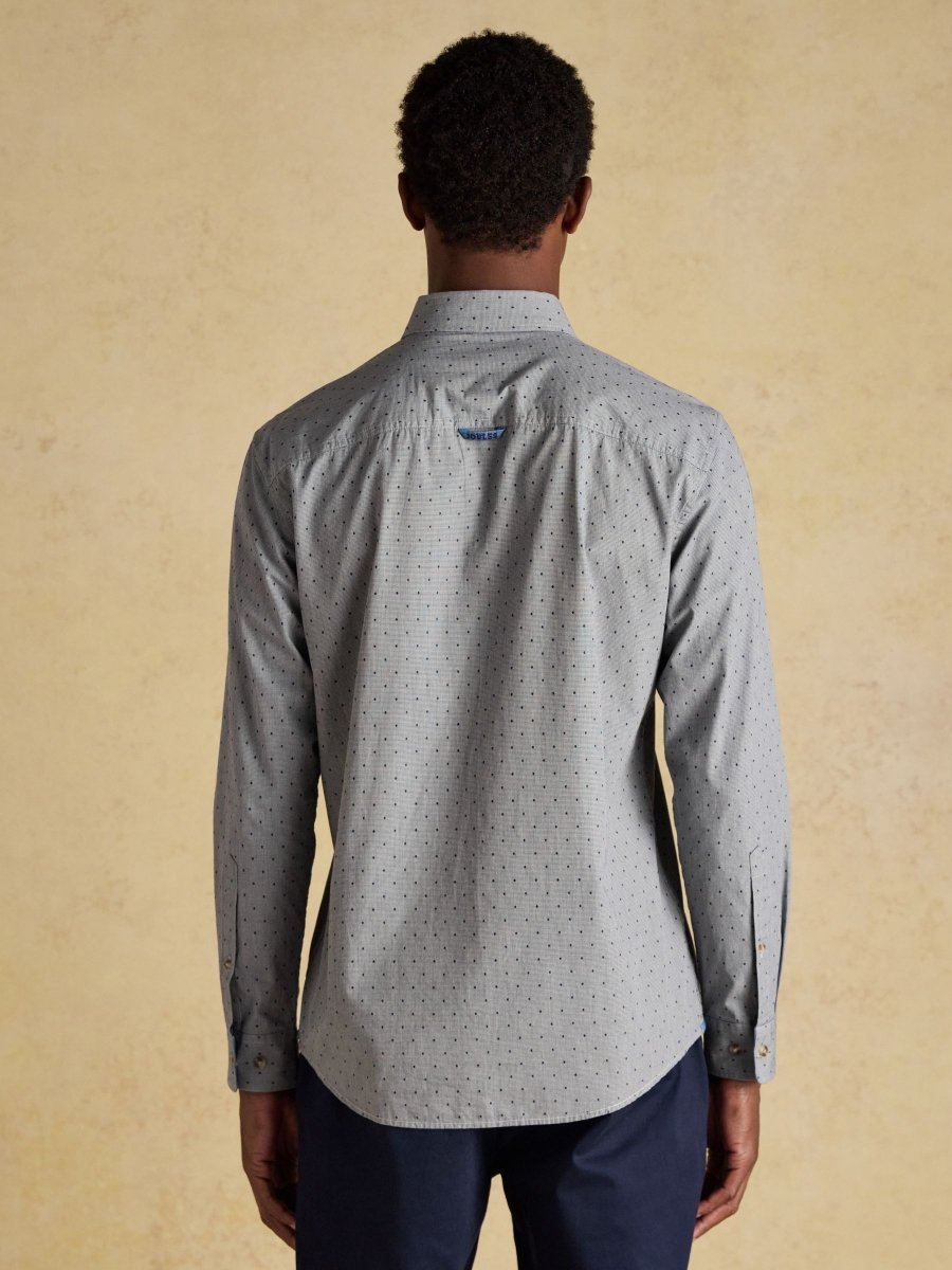 Blue Long SleeveTexture Shirt - RUTHERFORD & Co