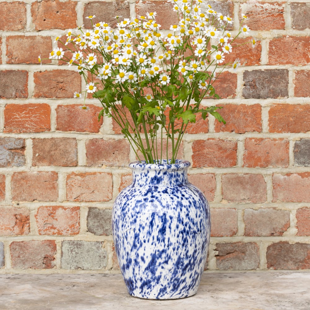 Blue Splatter Vase - RUTHERFORD & Co