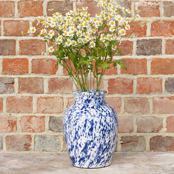 Blue Splatter Vase - RUTHERFORD & Co