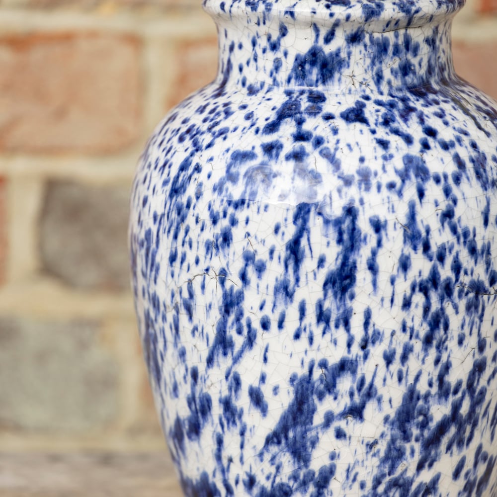 Blue Splatter Vase - RUTHERFORD & Co