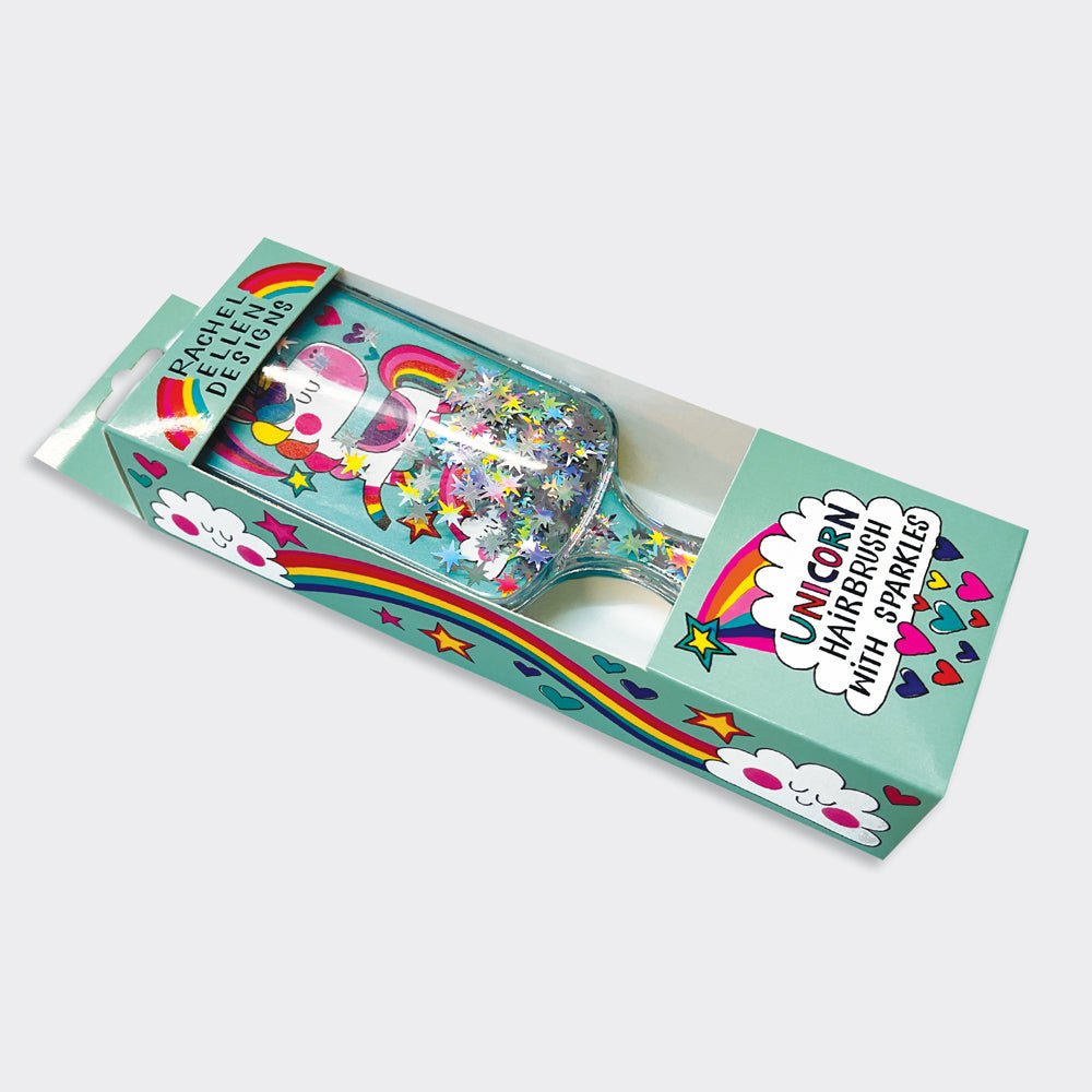 Blue Unicorn Children's Hairbrush With Sparkles - RUTHERFORD & Co
