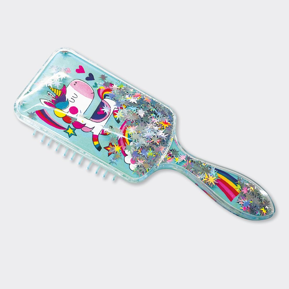 Blue Unicorn Children's Hairbrush With Sparkles - RUTHERFORD & Co