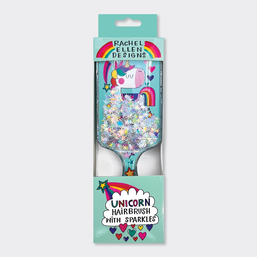 Blue Unicorn Children's Hairbrush With Sparkles - RUTHERFORD & Co