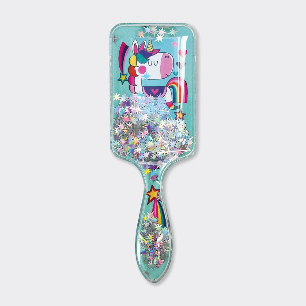 Blue Unicorn Children's Hairbrush With Sparkles - RUTHERFORD & Co