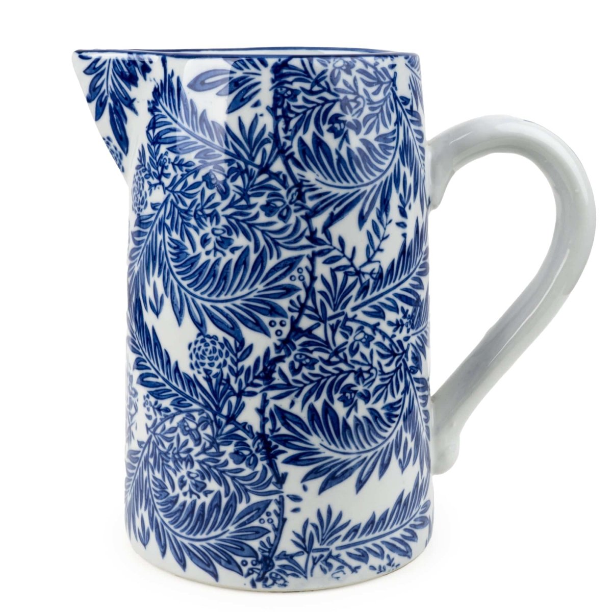 Blue & White Milk Jug 23cm - RUTHERFORD & Co