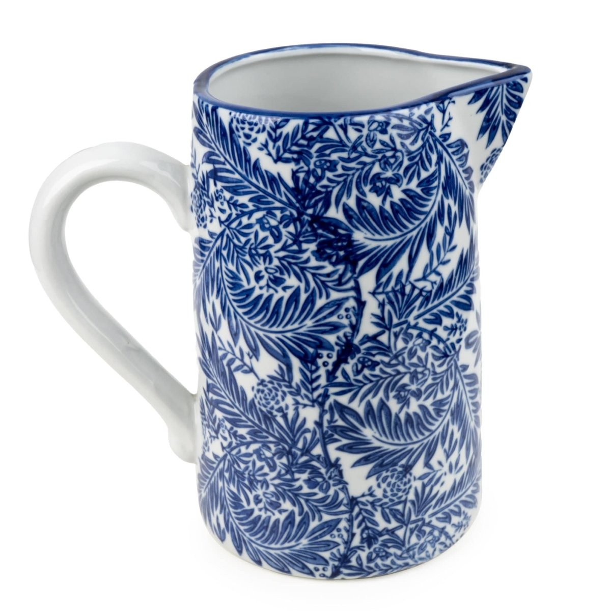 Blue & White Milk Jug 23cm - RUTHERFORD & Co
