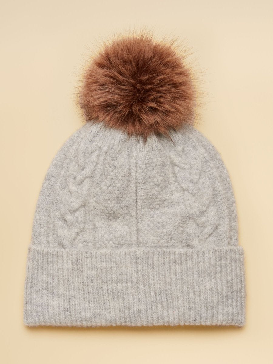 Bobble Hat - Grey - RUTHERFORD & Co