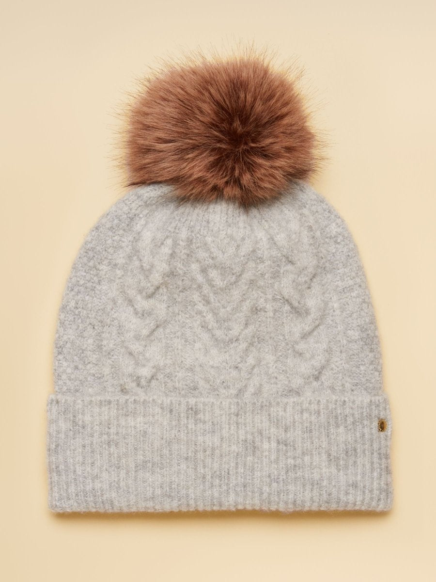 Bobble Hat - Grey - RUTHERFORD & Co