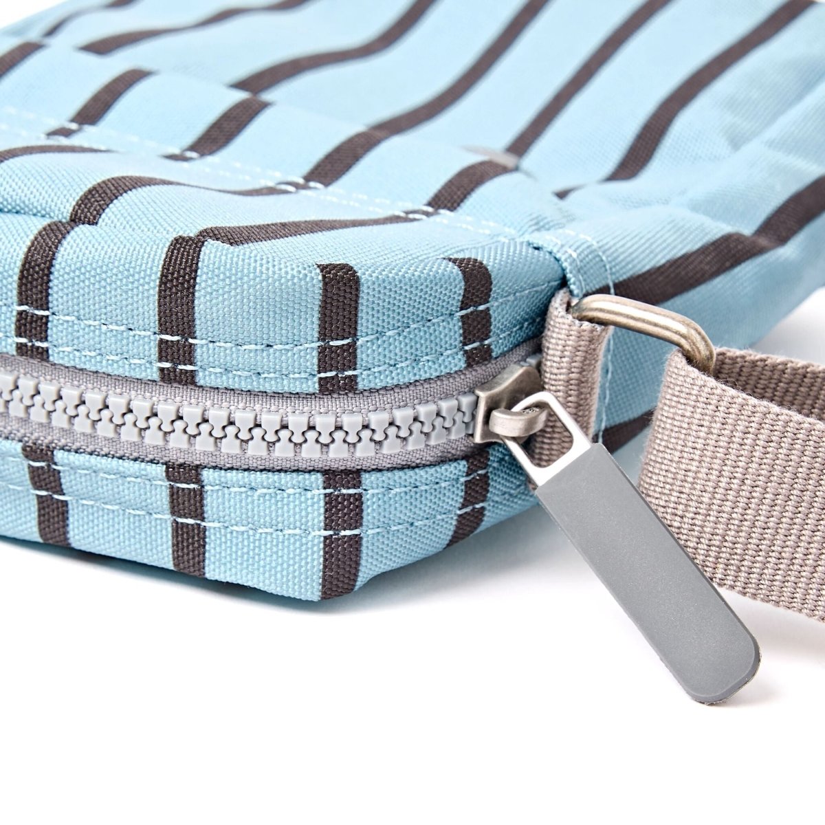 Bond Pocket Crossbody Bag in Blue Stripe - RUTHERFORD & Co