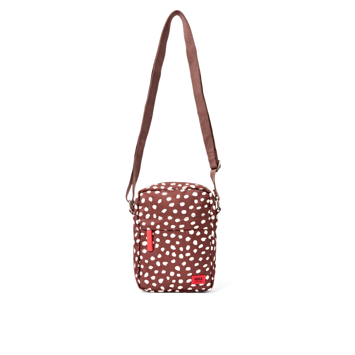 Bond Pocket Crossbody Bag in Brown Dot - Small - RUTHERFORD & Co