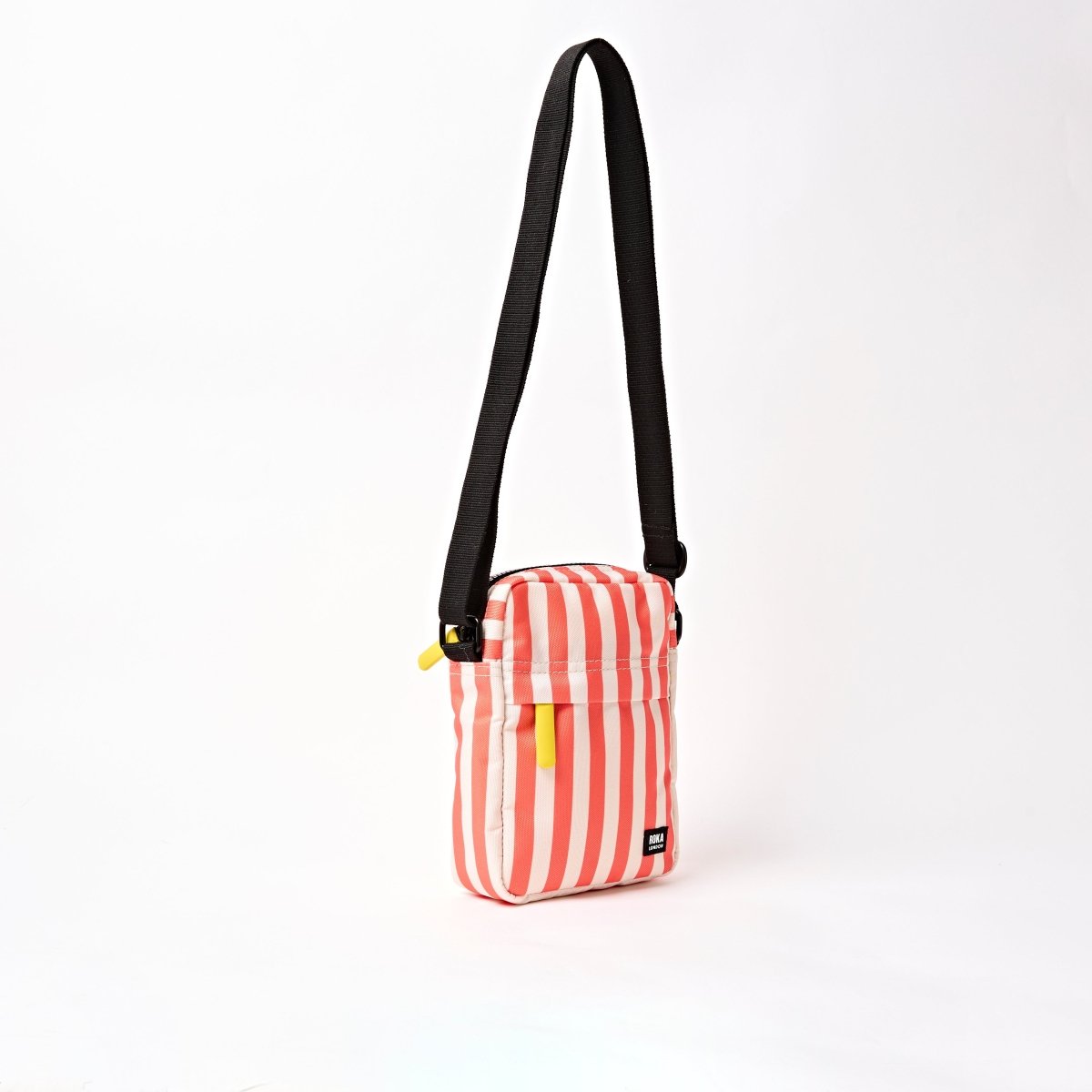 Bond Pocket Crossbody Bag in Coral Stripe - RUTHERFORD & Co
