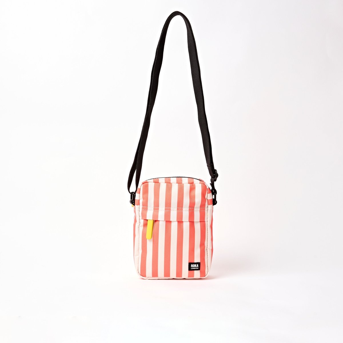 Bond Pocket Crossbody Bag in Coral Stripe - RUTHERFORD & Co