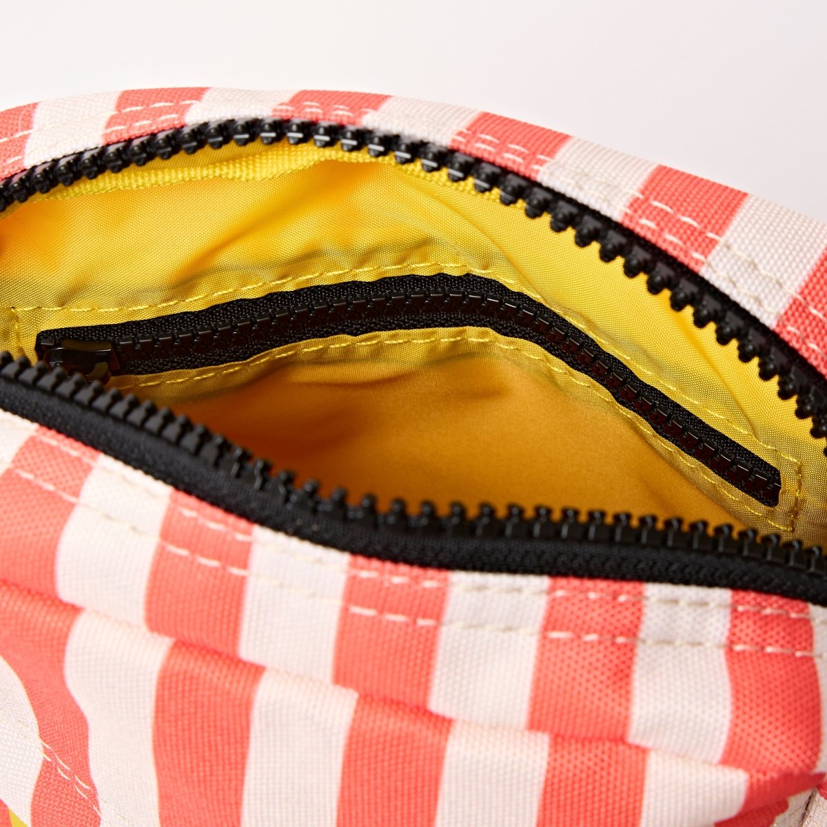 Bond Pocket Crossbody Bag in Coral Stripe - RUTHERFORD & Co