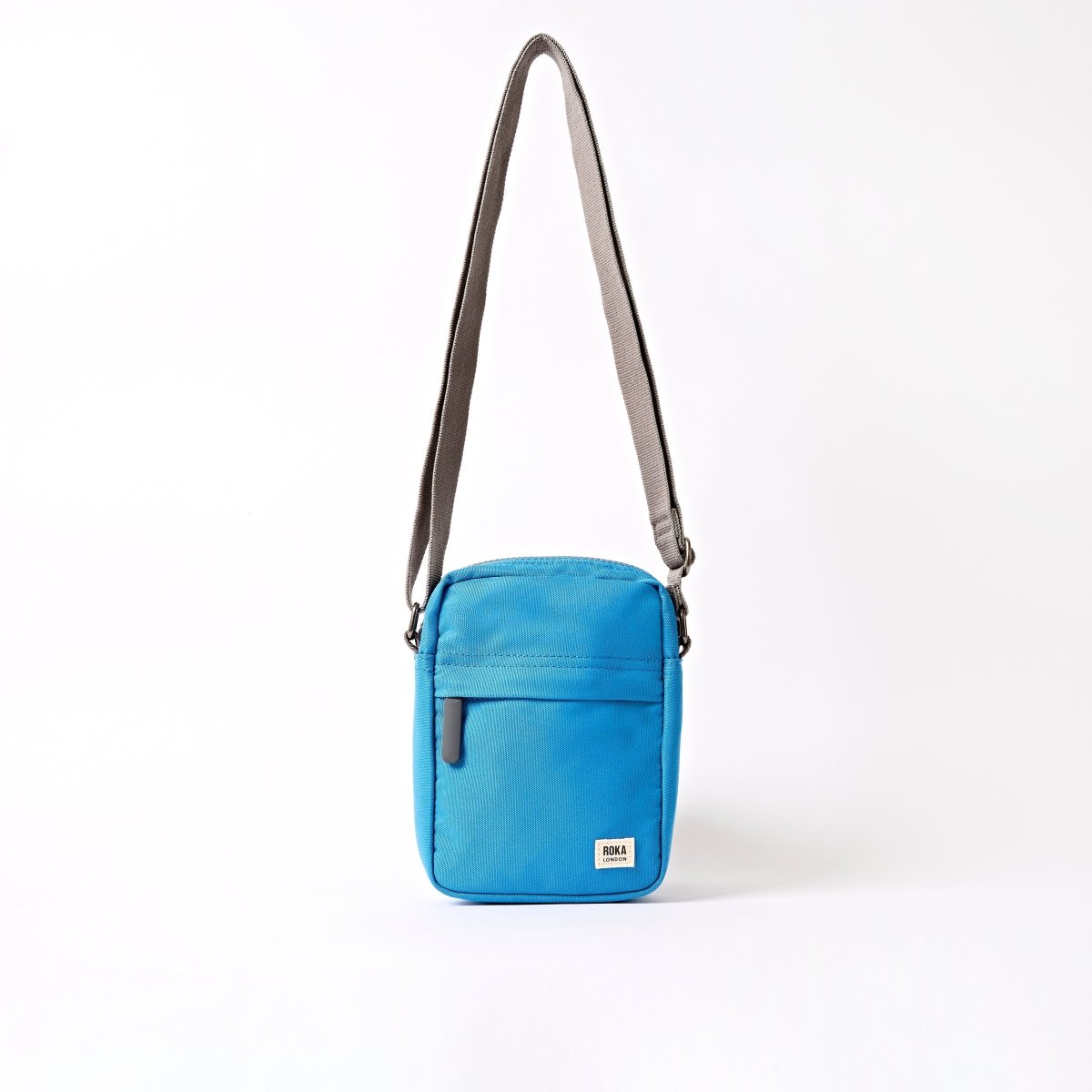 Bond Pocket Crossbody Bag in Malibu Blue Recycled Canvas - RUTHERFORD & Co