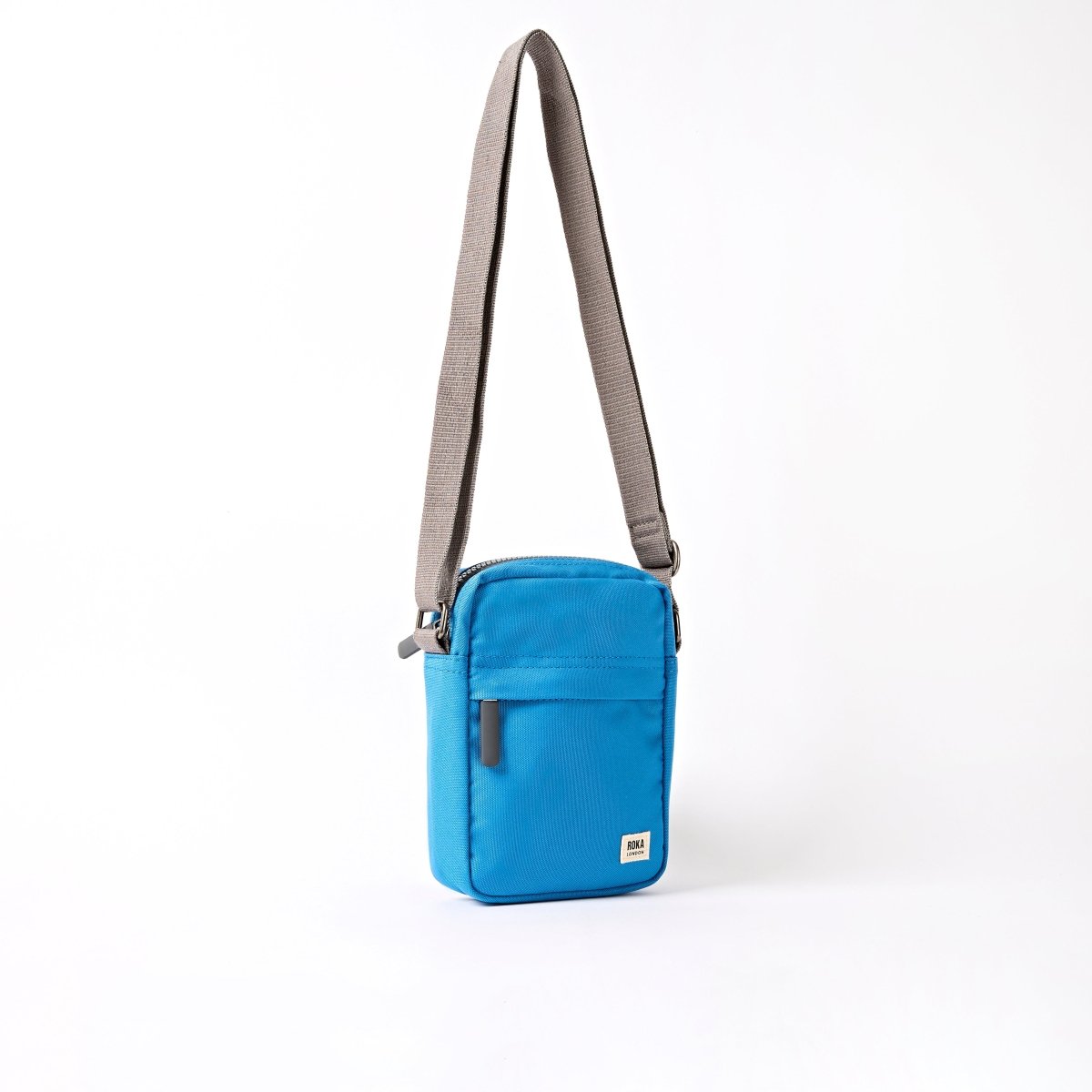 Bond Pocket Crossbody Bag in Malibu Blue Recycled Canvas - RUTHERFORD & Co