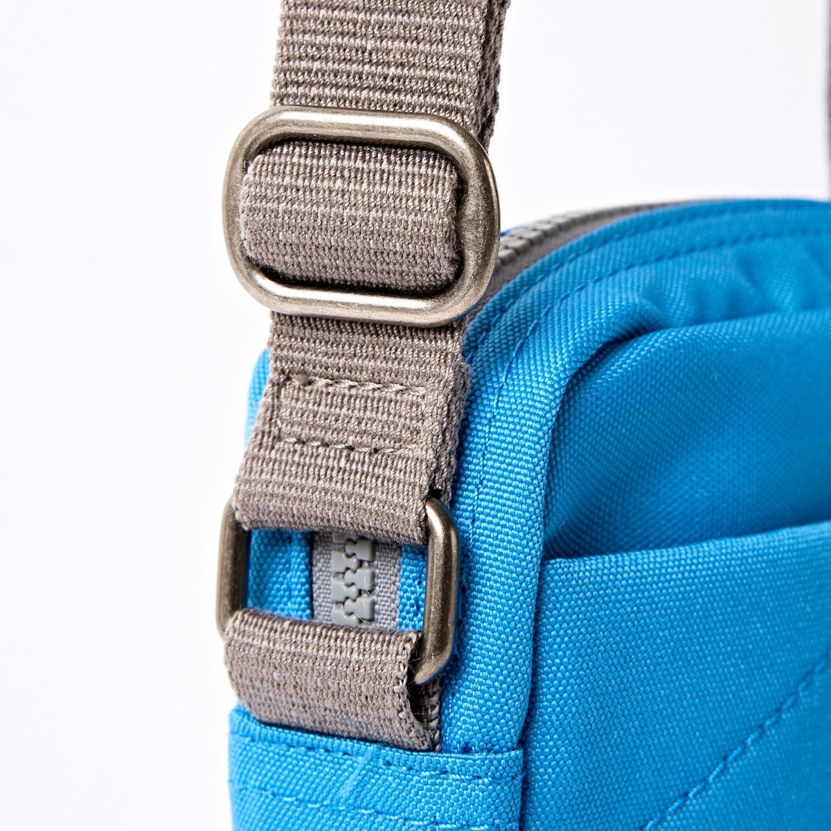 Bond Pocket Crossbody Bag in Malibu Blue Recycled Canvas - RUTHERFORD & Co