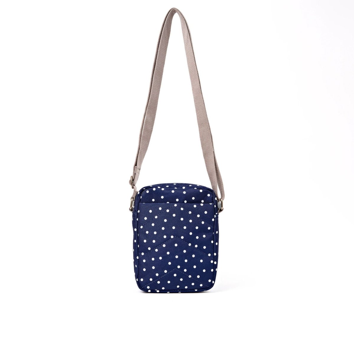 Bond Pocket Crossbody Bag in Navy Polka Dot - RUTHERFORD & Co