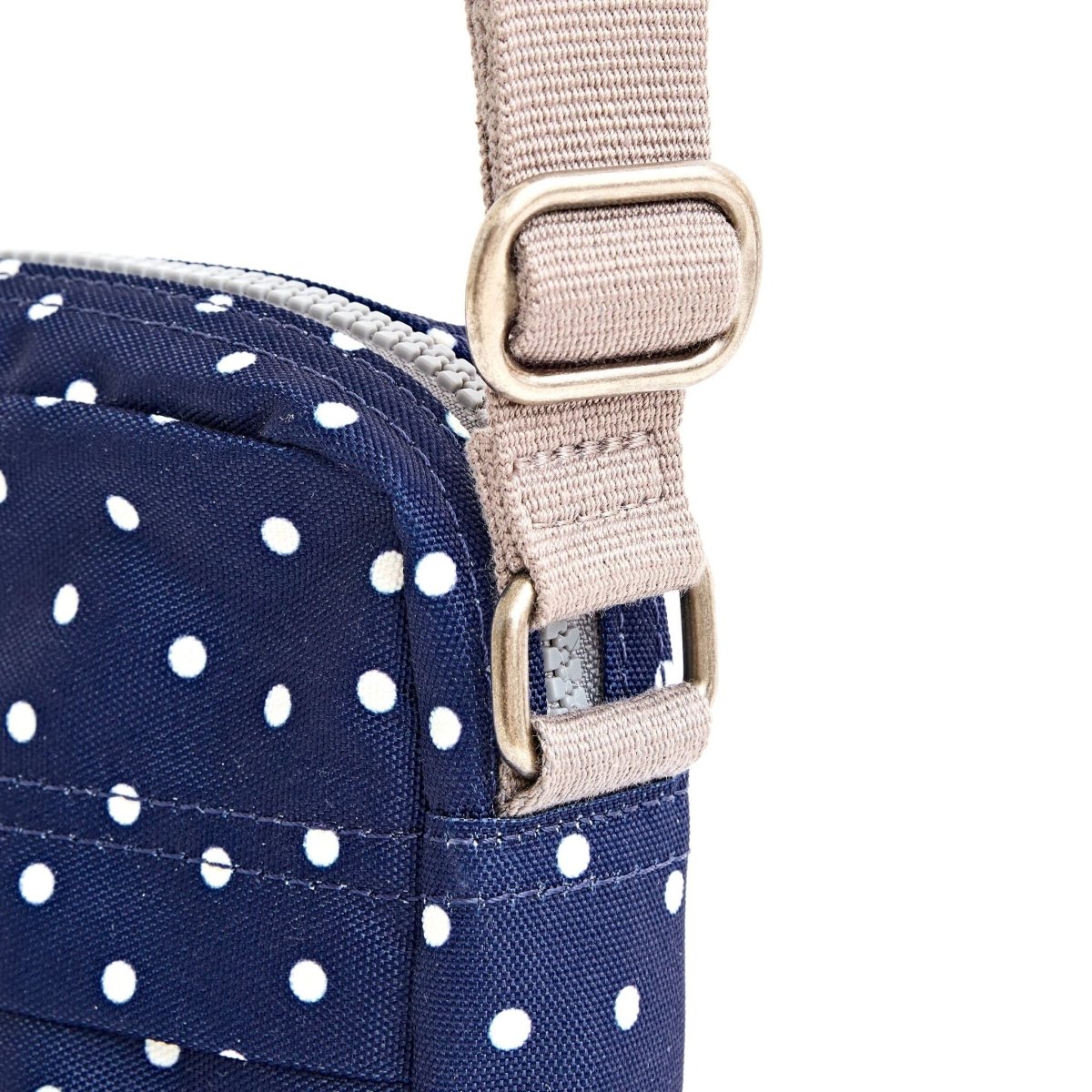 Bond Pocket Crossbody Bag in Navy Polka Dot - RUTHERFORD & Co